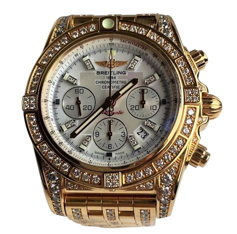 mens breitling watches with diamonds - diamond breitling watches for men.